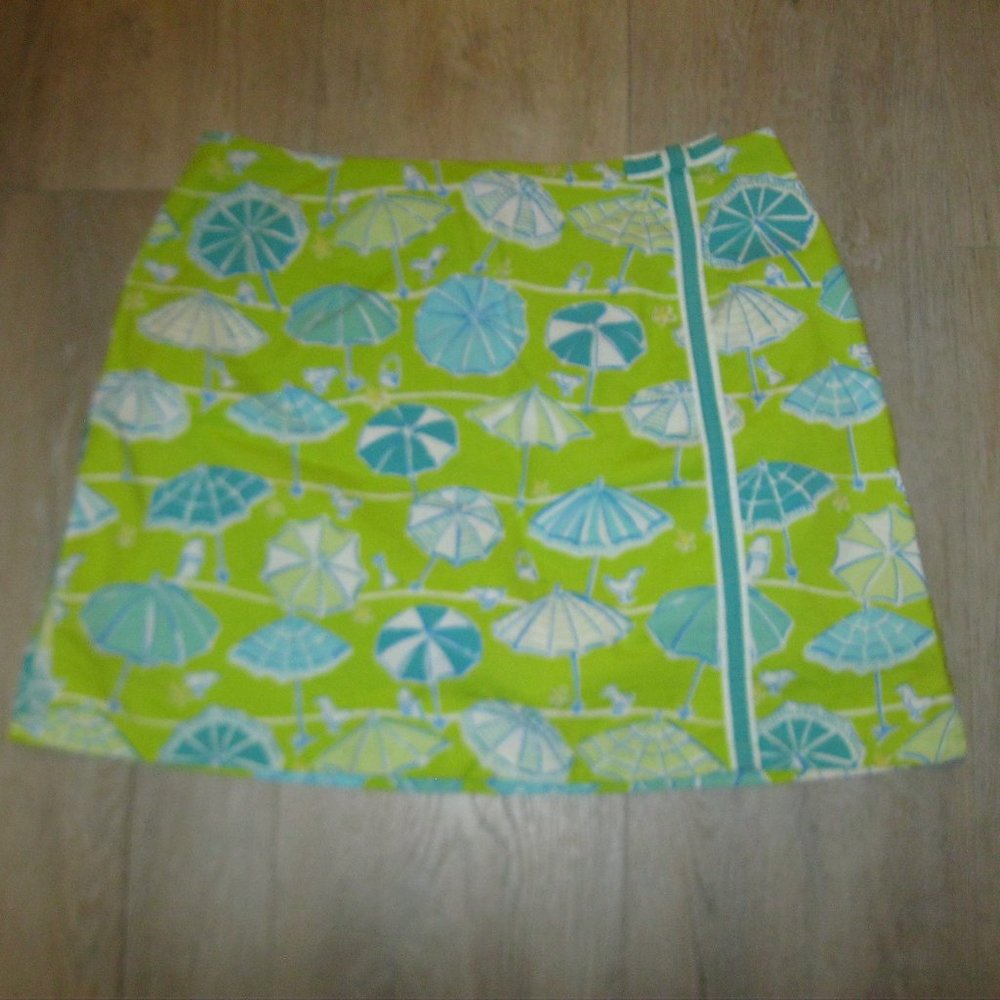 ❤️LILLY PULITZER Umbrella Beach Skorts Skirt Sz 0